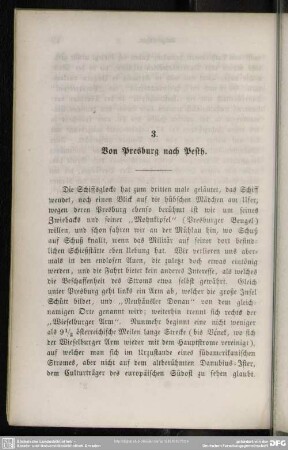 3. Von Presburg nach Pesth