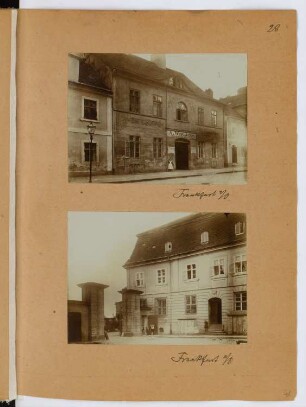 Brunnenbaumeisterei Wernicke, Frankfurt/Oder. Kreiskasse, Frankfurt/Oder: Ansichten (aus: Skizzen- und Fotoalbum 29)