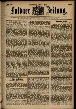 Ausgabe vom Donnerstag, den 04. Juli 1889.