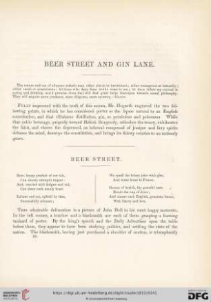 Beer street and gin lake