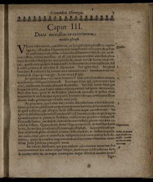 Caput III. Diætæ necessitas in exteriorum medela ostensa.