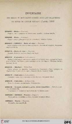 Inventaire