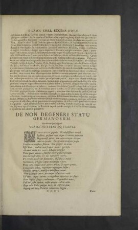 De non degeneri statu Germanorum.