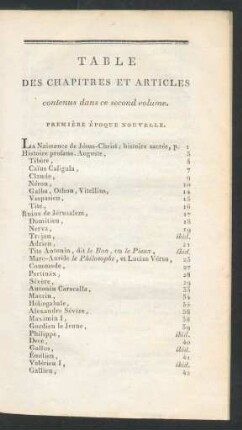 Table des chapitres et articles [...]