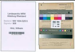 Entnazifizierung Wilhelm Hirtz , geb. 28.09.1905 (Metzgermeister)