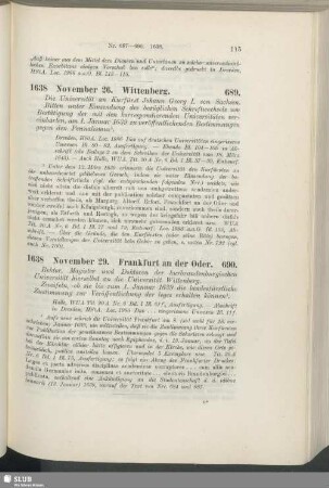 689. 1638, November 26. Wittenberg
