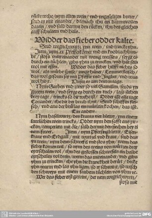 Widder das fieber odder kalte.