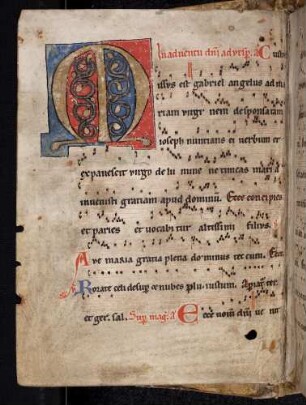 Zierinitiale: M(issus est gabriel)