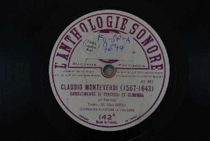 Combatimento di Tancredi et Clorinda : (3. Partie) / Claudio Monteverdi