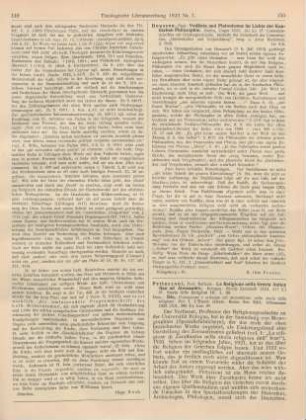 150 [Rezension] Deussen, Paul, Vedanta und Platonismus im Lichte der Kantischen Philosophie