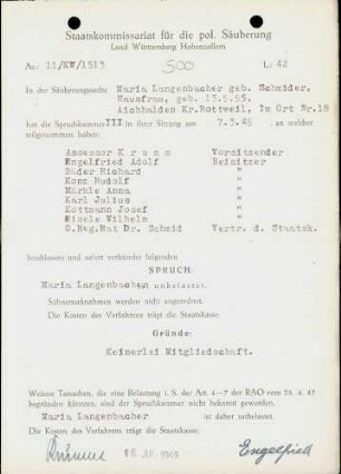 Langenbacher, Maria