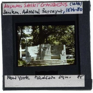 New York, Saint-Gaudens, Admiral Farragut Monument