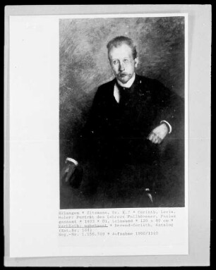 Porträt des Lehrers Pollhövener, Paulus genannt