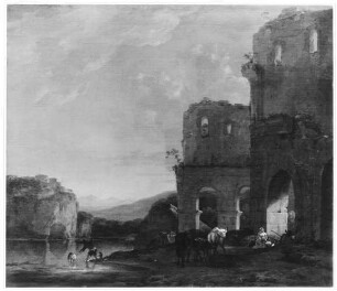 Landschaft mit Ruinen