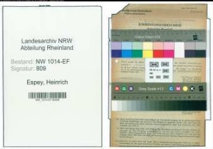 Entnazifizierung Heinrich Espey , geb. 27.11.1896 (Haendler)