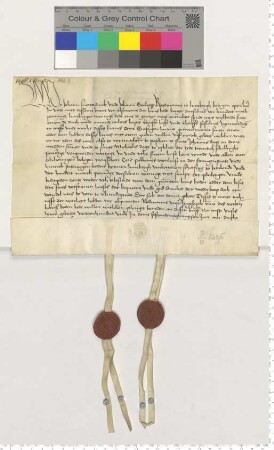 Die Ratsmannen Joh. Snewerdinck und Joh. Garloepp über eine Hausrente "in der scrangenstrate".