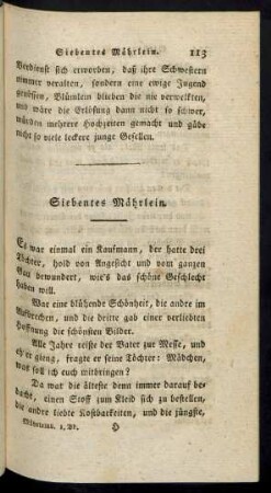 Siebentes Mährlein.