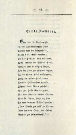 Eilfte Romanze