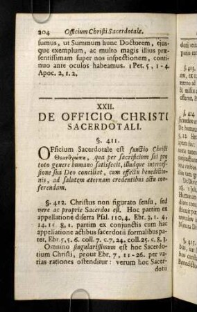 204-215, XXII. De Officio Christi Sacerdotali. XXIII. De Officio Christi Regio.