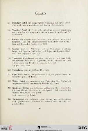 Glas (Nr.235-265)