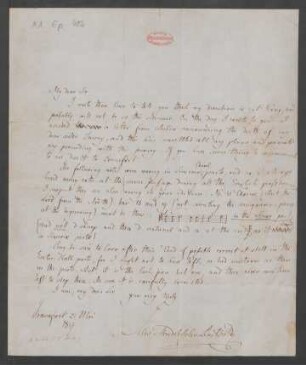 Brief an Edward Buxton : 21.05.1847