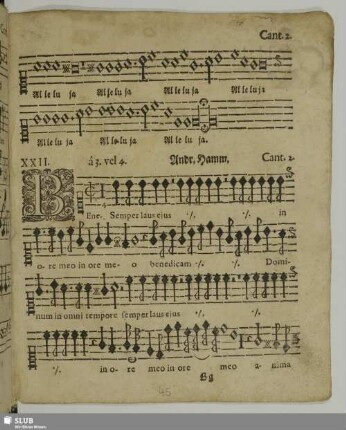 XXII.: Benedicam Dominum