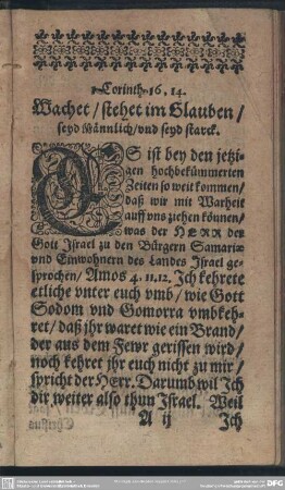 Das erste Mittel zur Bestendigkeit