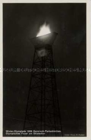 Das Olympische Feuer der Winter-Olympiade 1936