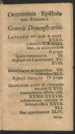 Oeconomia Epistolarum Rhetorica.