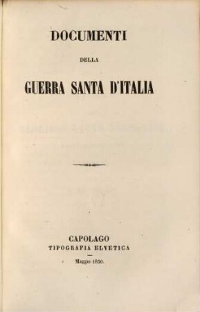 Documenti della guerra santa d'Italia, 15