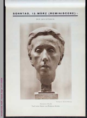 Büste von Annette Kolb