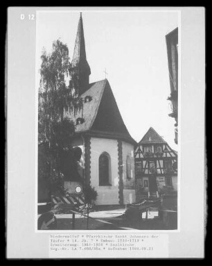 Katholische Pfarrkirche Sankt Johannes der Täufer