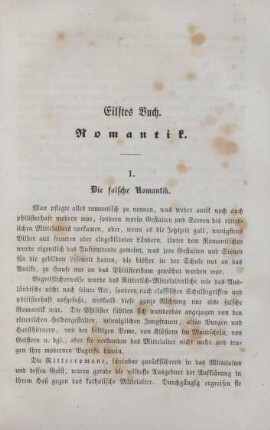 Elftes Buch. Romantik
