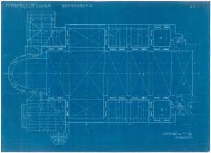 Dekanatskirche, Clerf (Clervaux): Oberer Grundriss 1:50