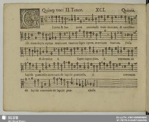 XCI. Gloria et honore