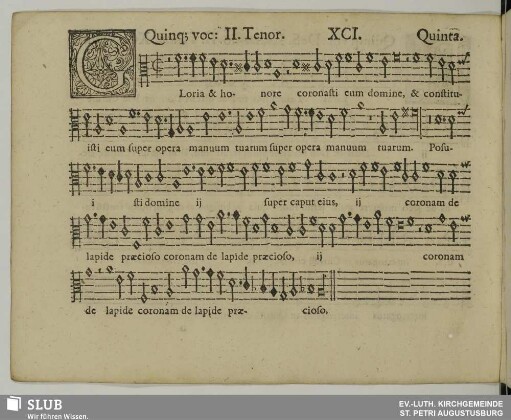 XCI. Gloria et honore