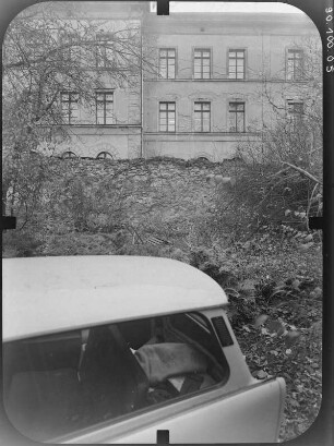 Zittau, Theaterring 3. Pestalozzischule (1866). Teilansicht