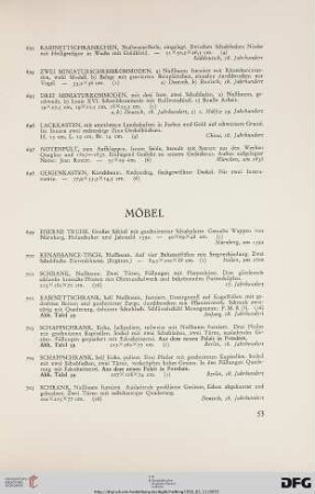 Möbel (Nr. 699-720)