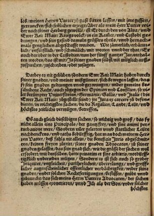 Copey was Landtgraue wilhelm sich gegen der Keiserlichen Maiestat verwaret
