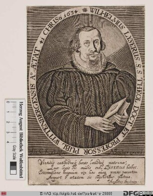 Bildnis Wilhelm Leyser (Lyserus)