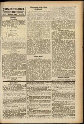 Zweite Ausgabe vom Samstag, den 20. November 1915.