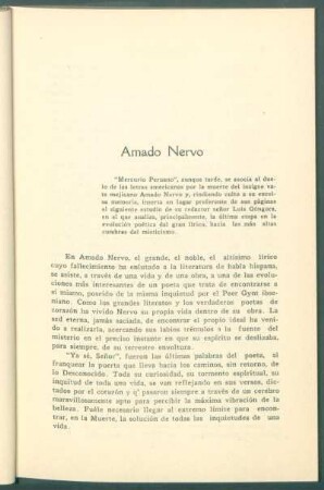 Amado Nervo