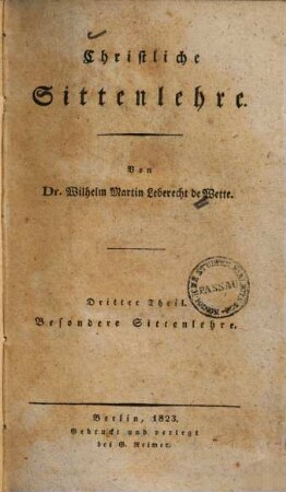 Christliche Sittenlehre, 3. Besondere Sittenlehre