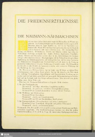 Die Naumann-Nähmaschine