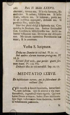 160-170, Meditatio LXXVII - LXXXI