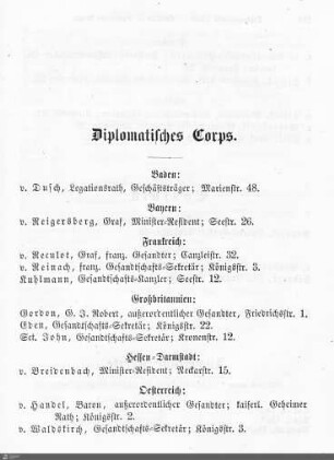 Diplomatisches Corps