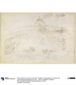 La Divina Commedia, Purgatorio I. Vorpurgatorium, Inselring: Der Läuterungsberg; Begegnung mit Cato von Utica
