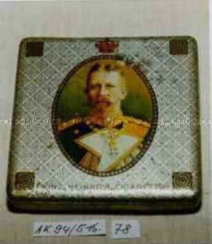 Blechdose für Zigaretten "PRINZ HEINRICH"