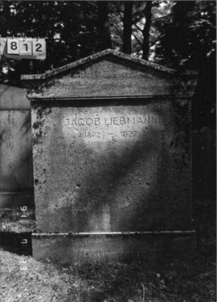 Grabstein 1812 [Hahn S. 140 Grab-Nr. 2599]