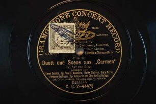 Duett und Scene aus "Carmen" [Finale], IV. Akt / von Bizet